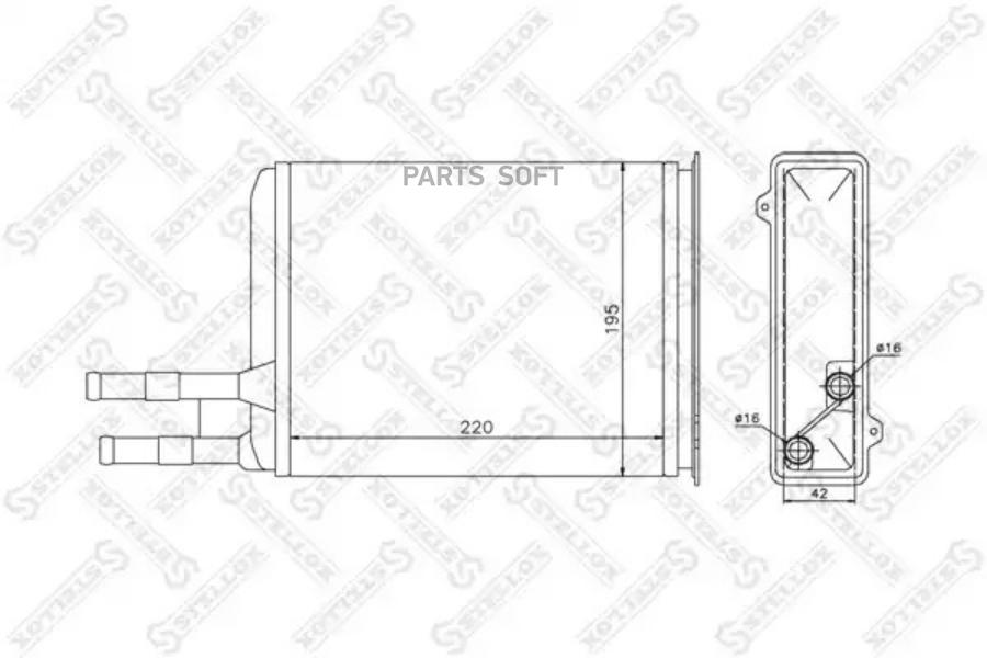 

10-35025-SX_радиатор печки\ Citroen Jumper,Peugeot Boxer 2.0-2.5TD 94-02