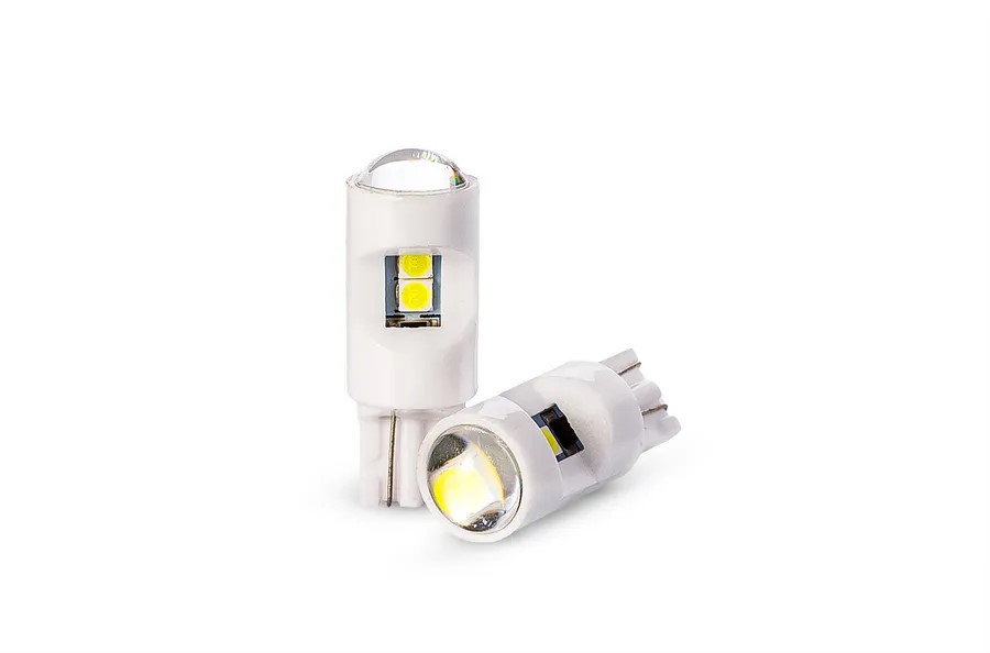 

Комплект сигнальных LED ламп T10 Canbus 6500k W5W 2шт, T10-3030-6SMD-2