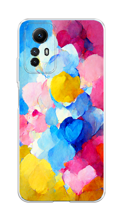 

Чехол Homey на Xiaomi Redmi Note 12S "Яркие пятна", Синий;голубой;желтый;розовый, 318950-1