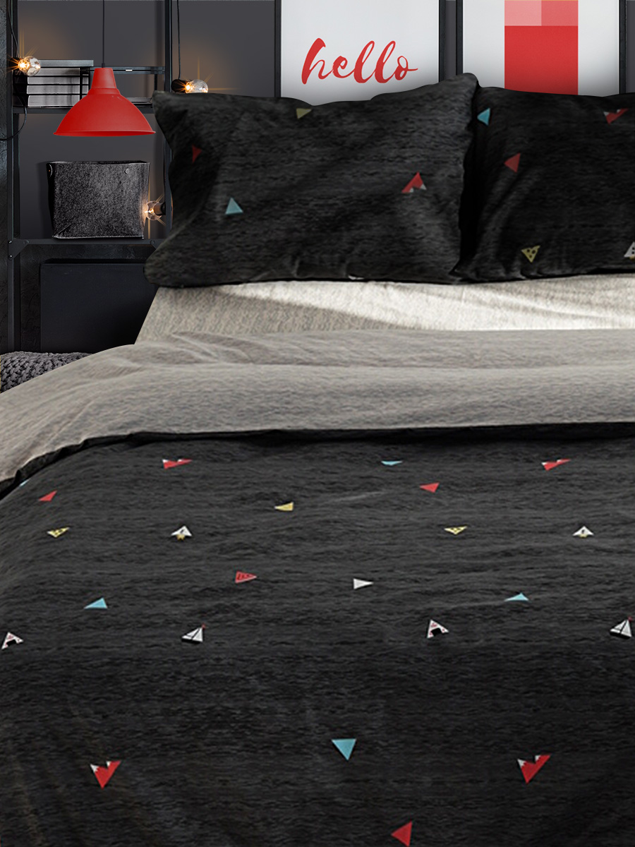 Постельное белье из поплина Uniqcute Евро наволочки 50х70 см Кийоко