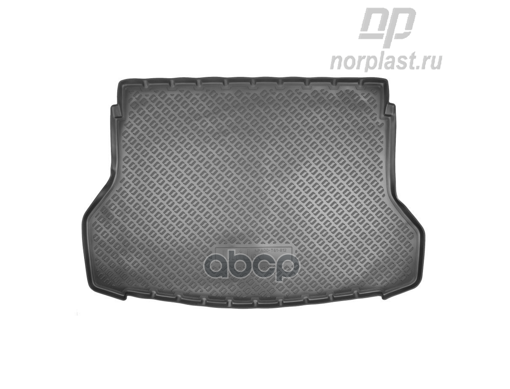 фото Коврик в багажник полиуретан norplast nissan x-trail, t32, 2015- черный 1 шт. npa00-t61-81