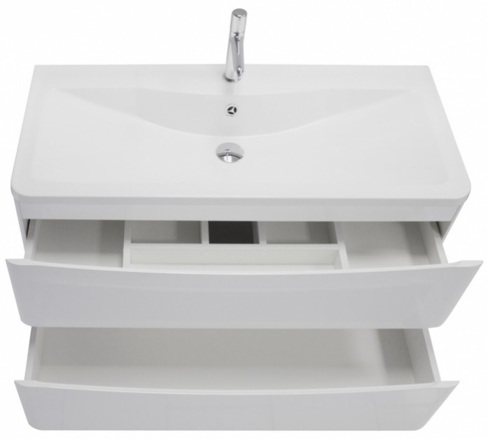 

Тумба с раковиной BelBagno Acqua 100 см, цвет Bianco Lucido, Белый, BelBagno Acqua 100 см