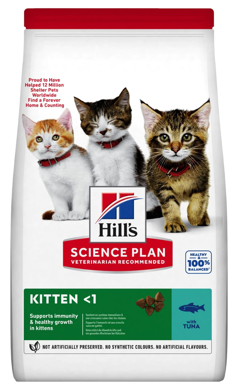 

Сухой корм для котят Hill's Science Plan Kitten тунец, 2 шт по 7 кг