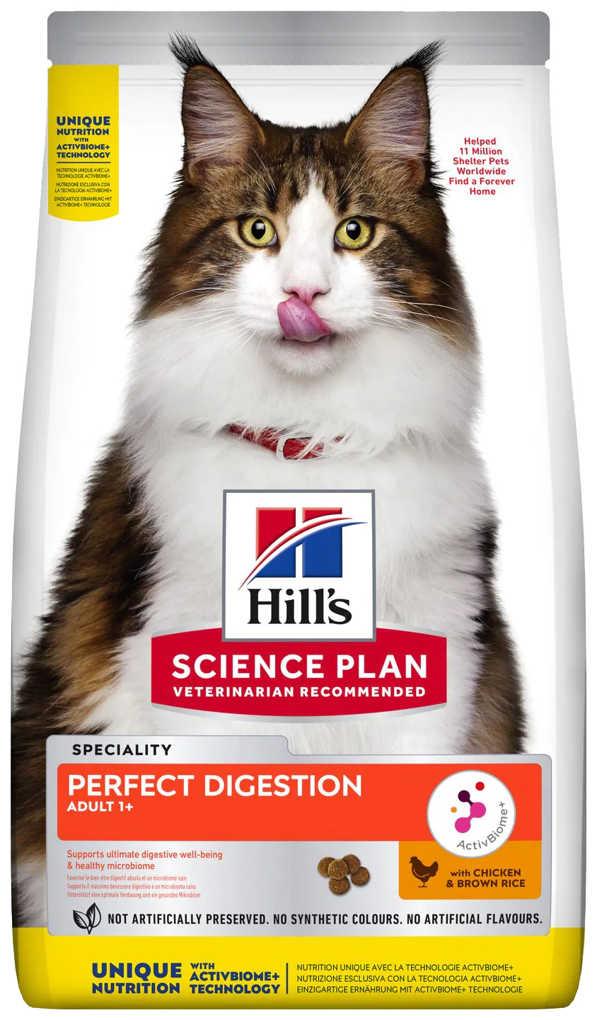

HILL’S HILL'S SCIENCE PLAN PERFECT DIGESTION ADULT BIOME для взрослых кошек для поддержани