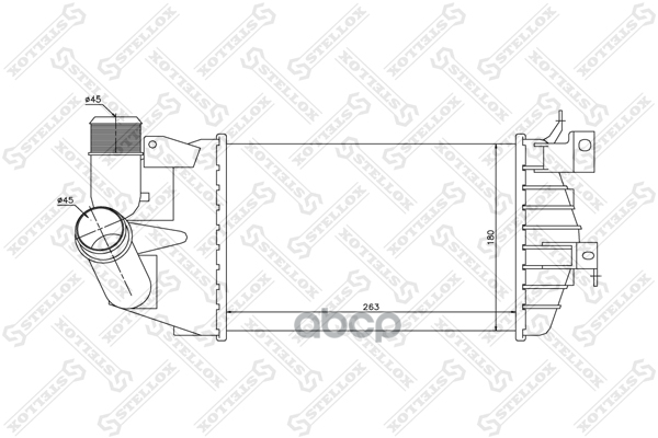 

10-40234-SX_интеркулер!\ Opel Astra H 1.3-1.9CDTI 04>