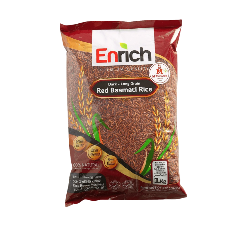 Рис Enrich темный нешлифованный Басмати 1 кг