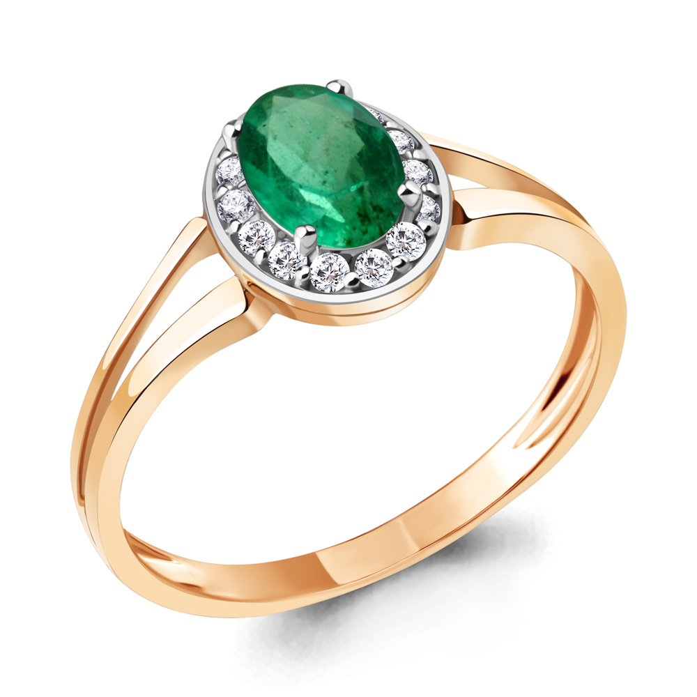 

Кольцо из красного золота с бриллиантом Aquamarine Aquamarine 961794Ак_585_кз р. 17,5, 961794Ак_585_кз