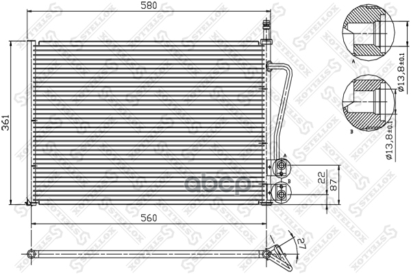 

10-45020-SX_AVA FDA5328NS94587GR925493VL817664 1146195 радиаторFord FiestaFusion all 02