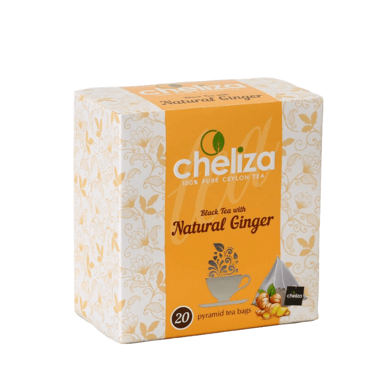 Чай черный Cheliza цейлонский с имбирем в пирамидках 20 шт