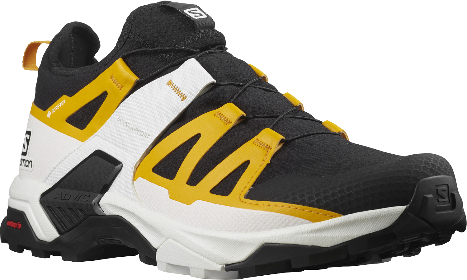 фото Ботинки salomon x ultra pro gtx black/white/saffron (uk:10)