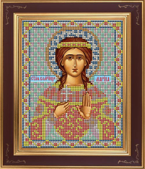 

Вышивка бисером GALLA COLLECTION Св. Марина 12х15 см, арт.М223, _Наборы для вышивки