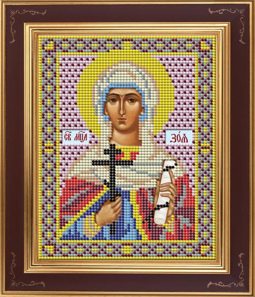 

Вышивка бисером GALLA COLLECTION Св. Зоя 12х15 см, арт.М238, _Наборы для вышивки