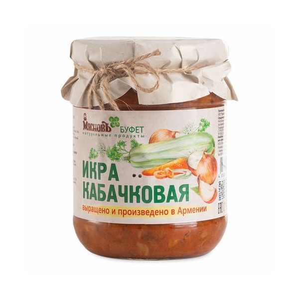 

Овощная закуска МясновЪ БУФЕТ икра кабачковая 490 г