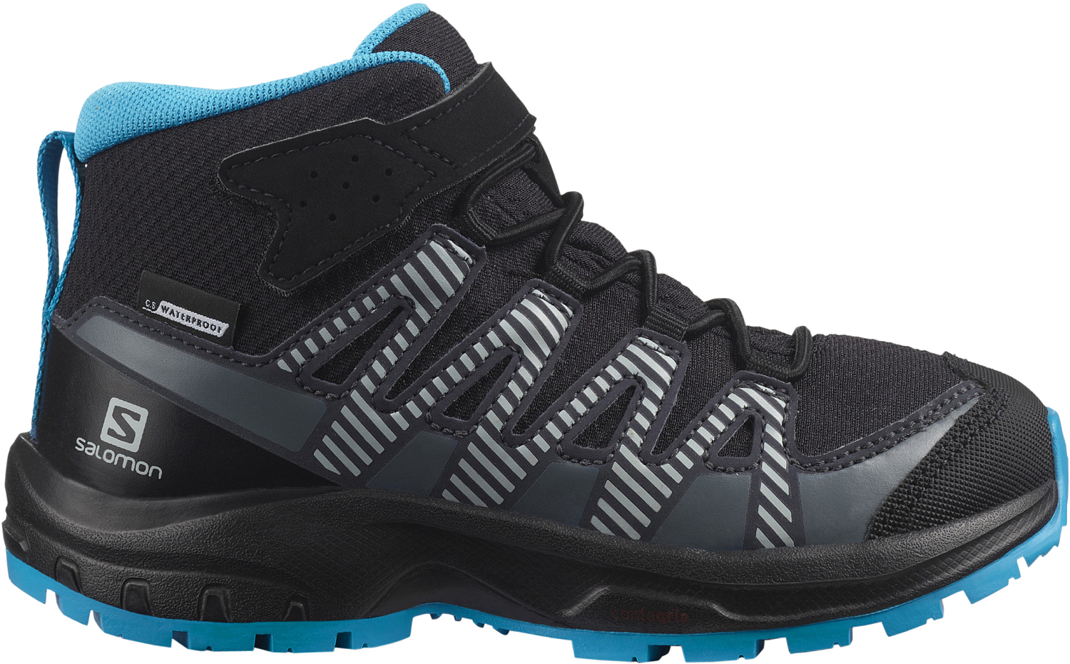 Ботинки Salomon Xa Pro V8 Mid Cswp K Black/Monument/Hawaiian Ocean (Eur:28)