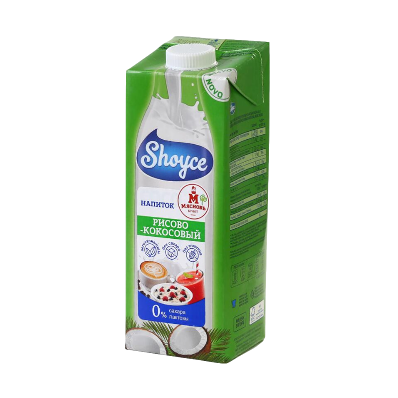 

Напиток рисово-кокосовый Shoyce без сахара 1 л