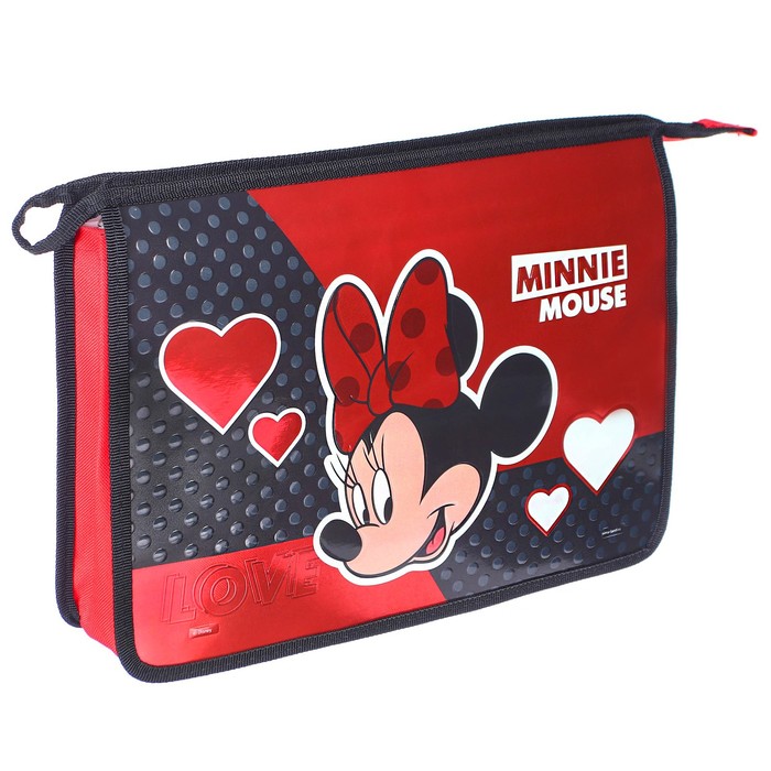

Папка Disney Минни Маус для труда, А4 молния сверху, 81ТРК45, Красный