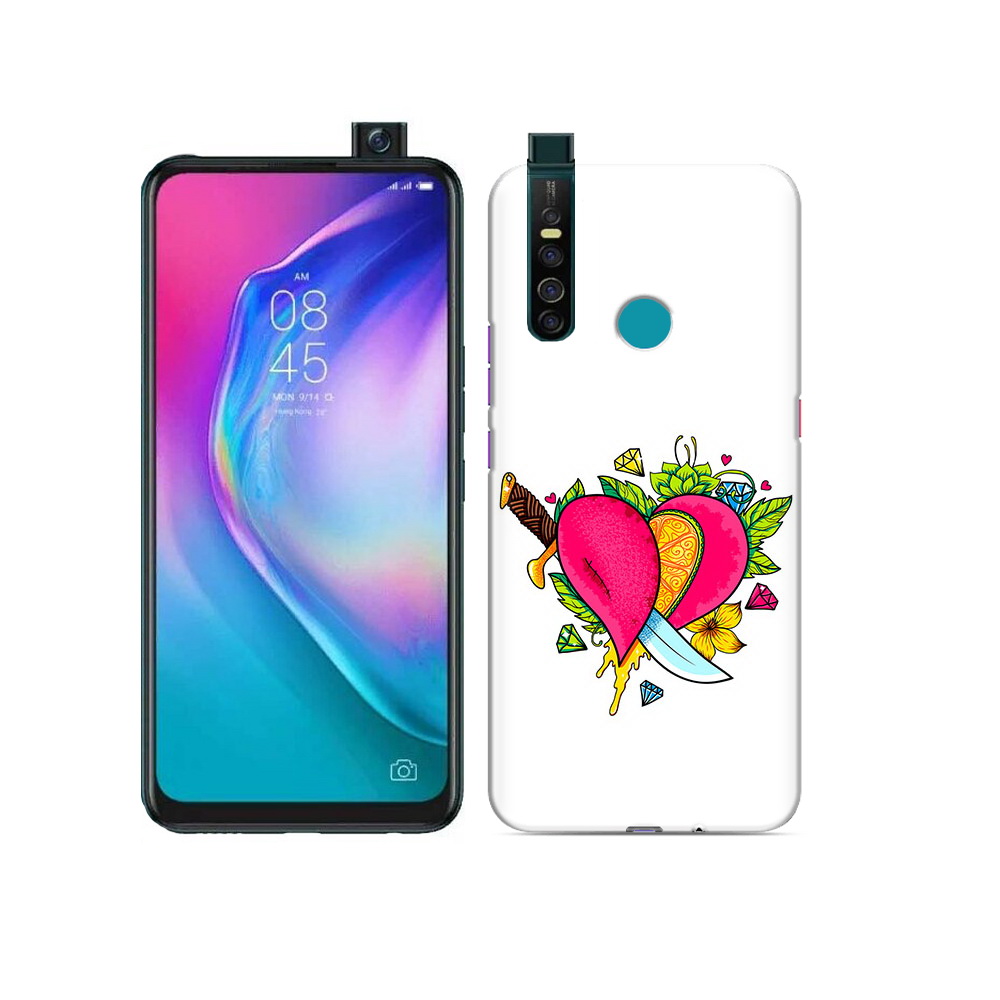 

Чехол MyPads Tocco для Tecno Camon 15 Pro Фруктовое сердце, Прозрачный, Tocco