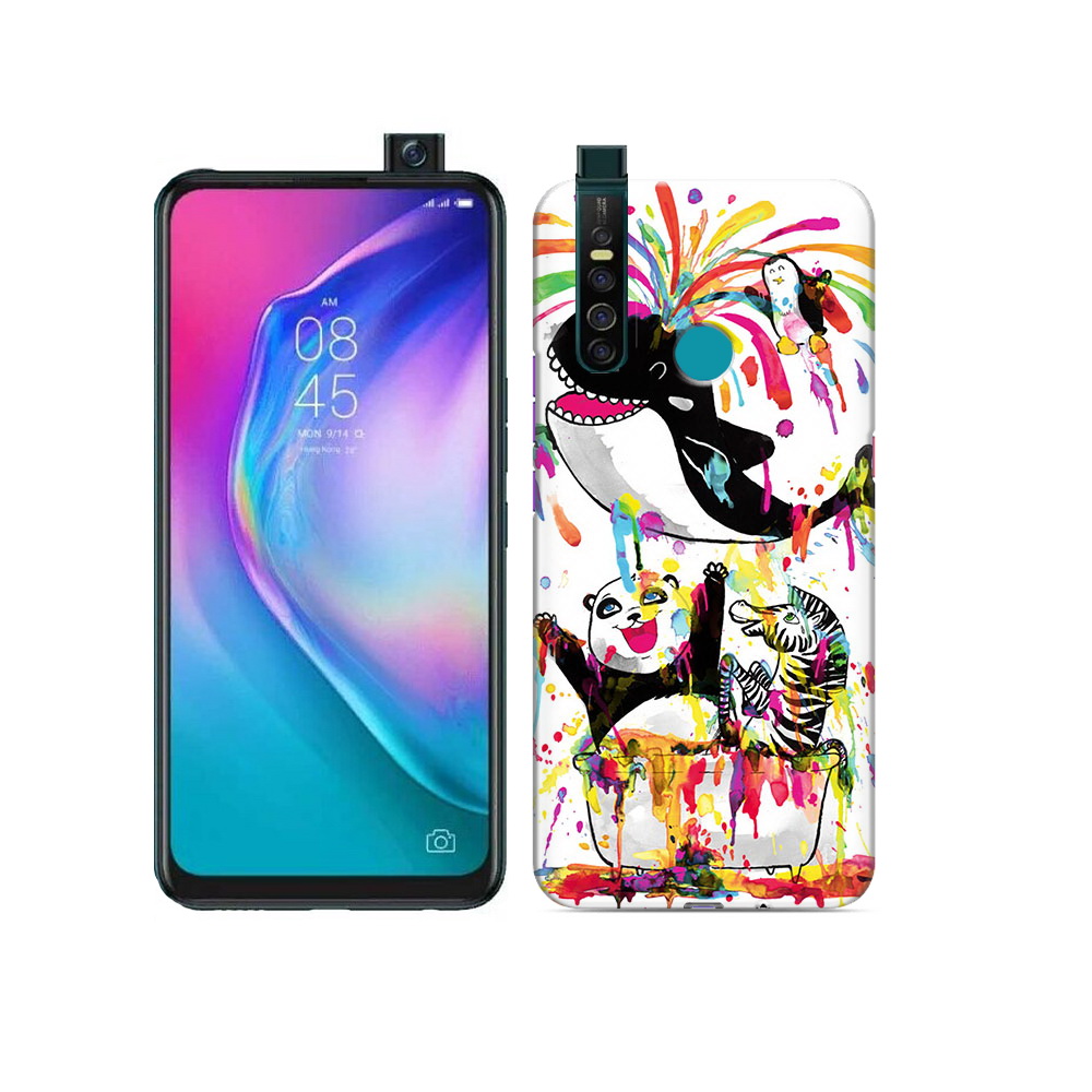 

Чехол MyPads Tocco для Tecno Camon 15 Pro Хиппи кит, Прозрачный, Tocco