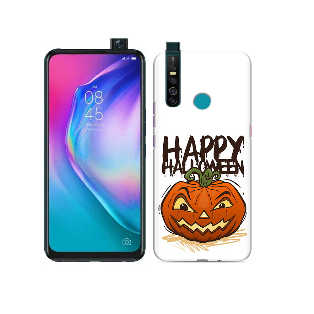 

Чехол MyPads Tocco для Tecno Camon 15 Pro Хэллоуин счастливый, Прозрачный, Tocco