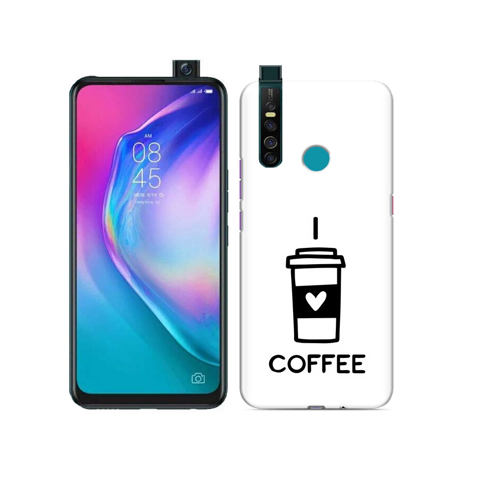 

Чехол MyPads Tocco для Tecno Camon 15 Pro Я люблю кофе, Прозрачный, Tocco