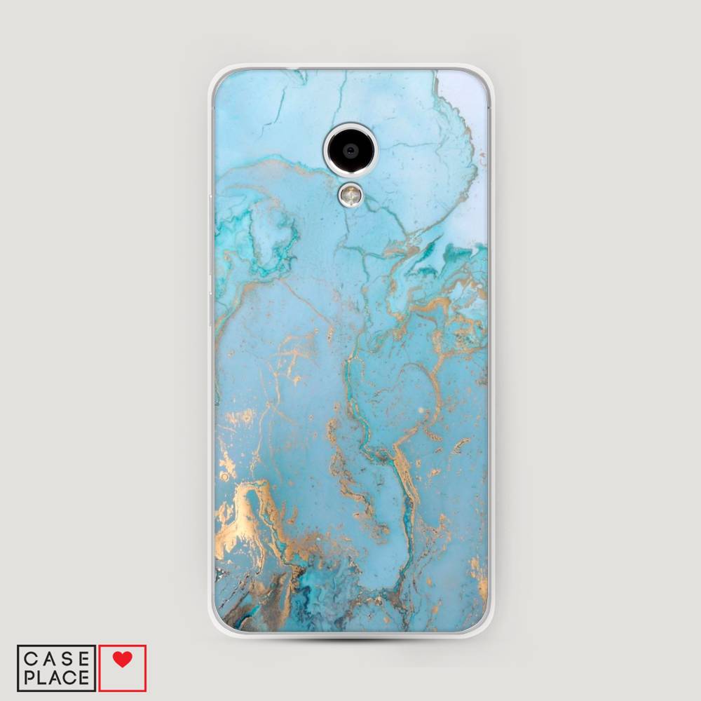 

Чехол Awog на Meizu M5S "Голубой мрамор рисунок", 72250-3