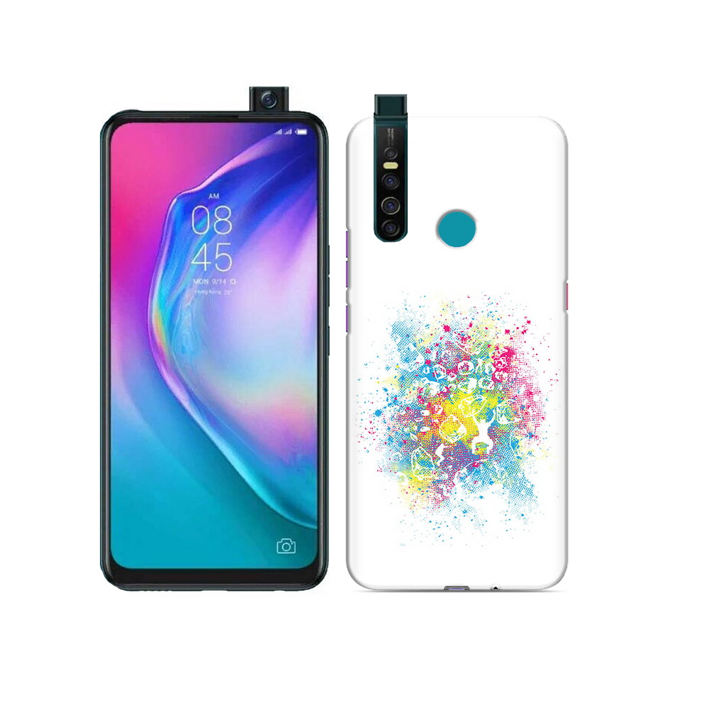 

Чехол MyPads Tocco для Tecno Camon 15 Pro акварель абстракция, Прозрачный, Tocco