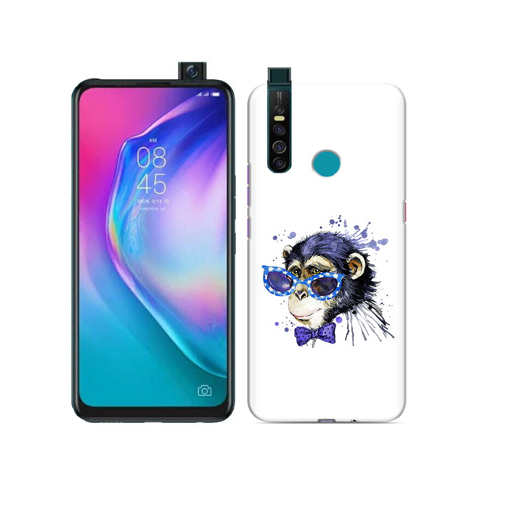 Чехол MyPads Tocco для Tecno Camon 15 Pro акварельная обезьяна