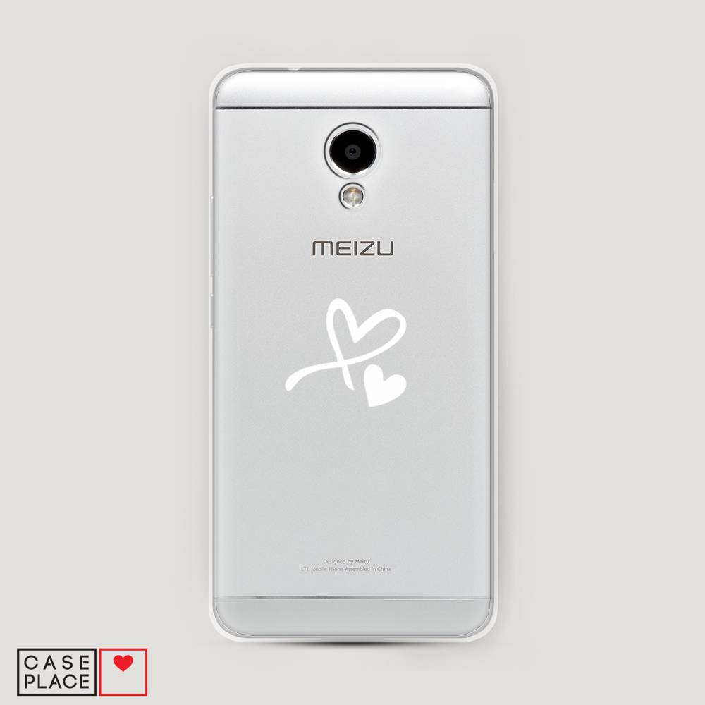 

Чехол Awog на Meizu M5S "Сердечко минимализм", Белый, 72250-6