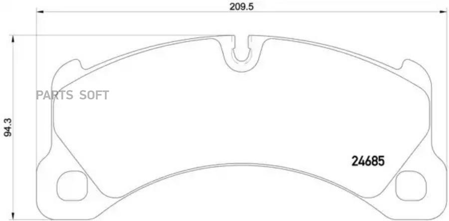 

Тормозные колодки Brembo P65026