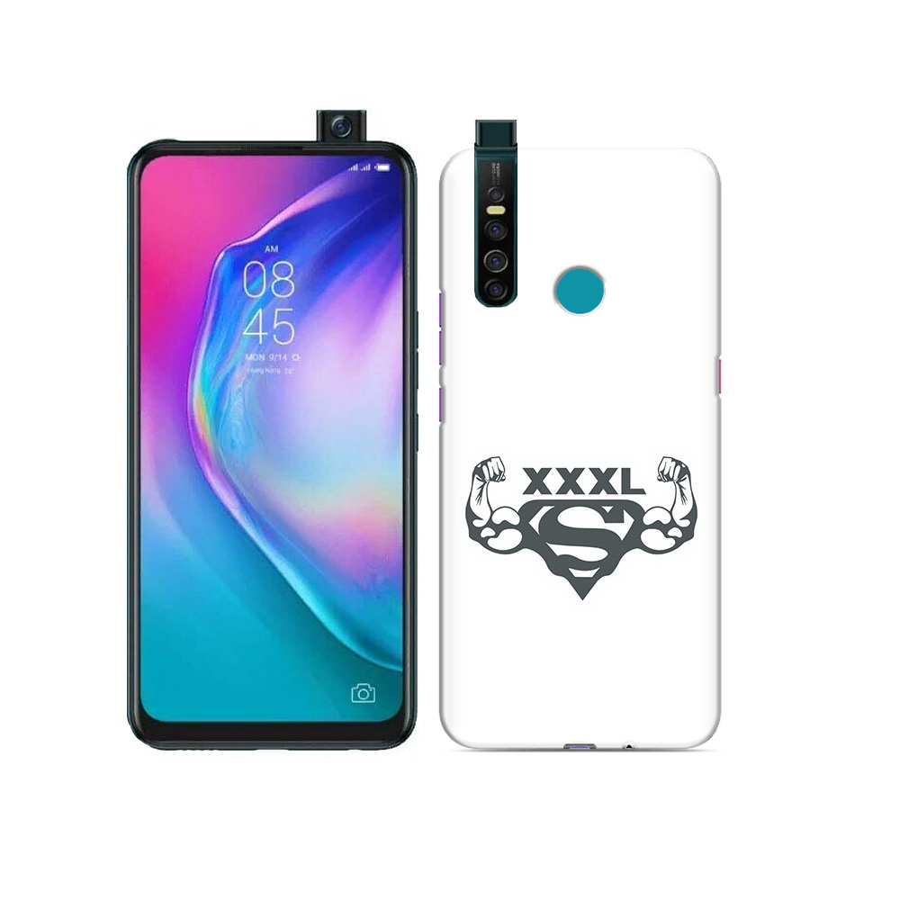 Чехол MyPads Tocco для Tecno Camon 15 Pro бодибилдинг супермен