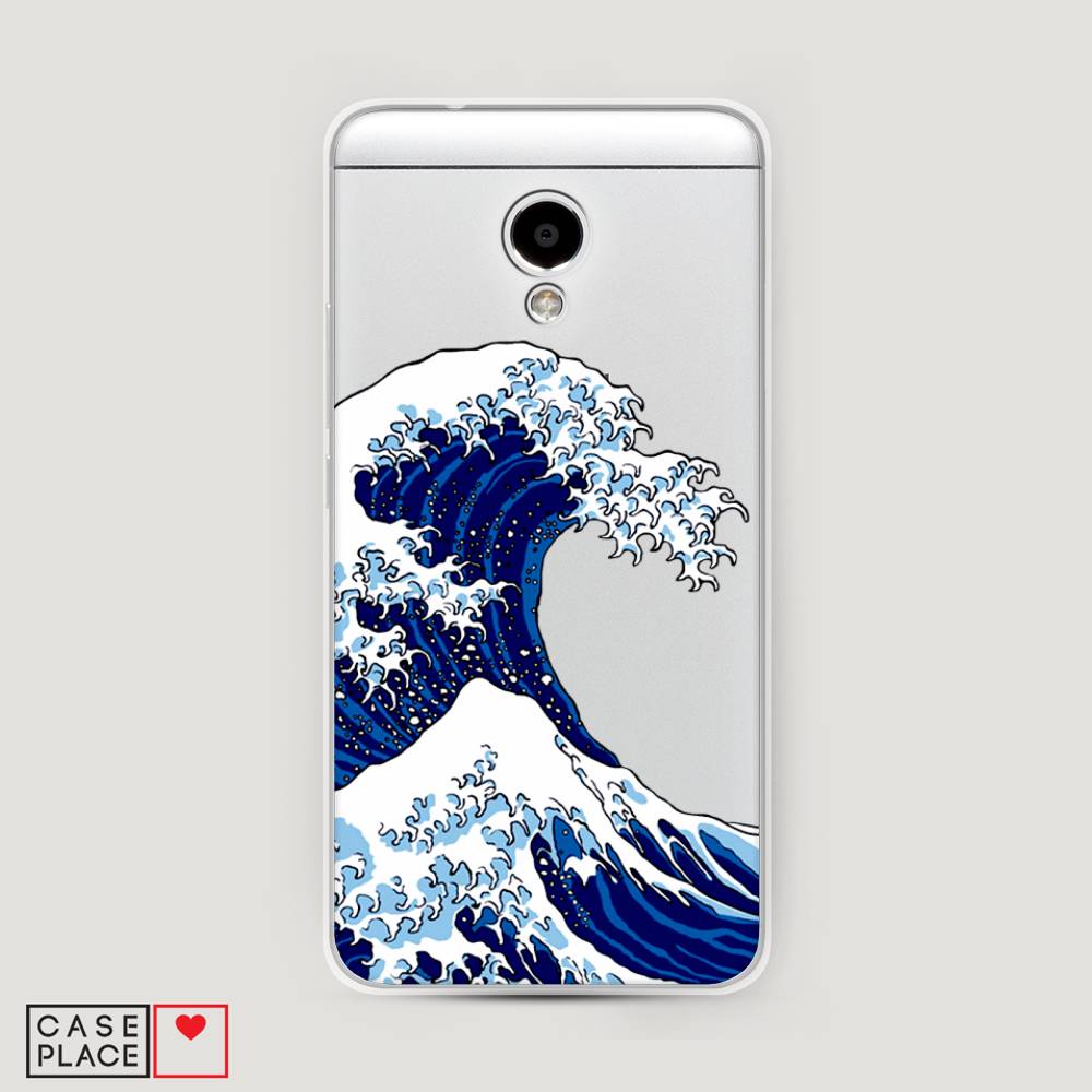 

Чехол Awog на Meizu M5S "Волна в Канагаве", Синий;белый, 72250-4