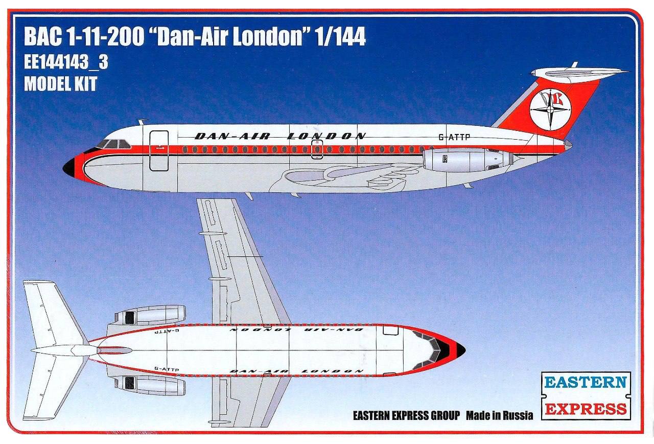 

ЕЕ144143_3 Авиалайнер BAC 1-11-200 DAN-AIR LONDON