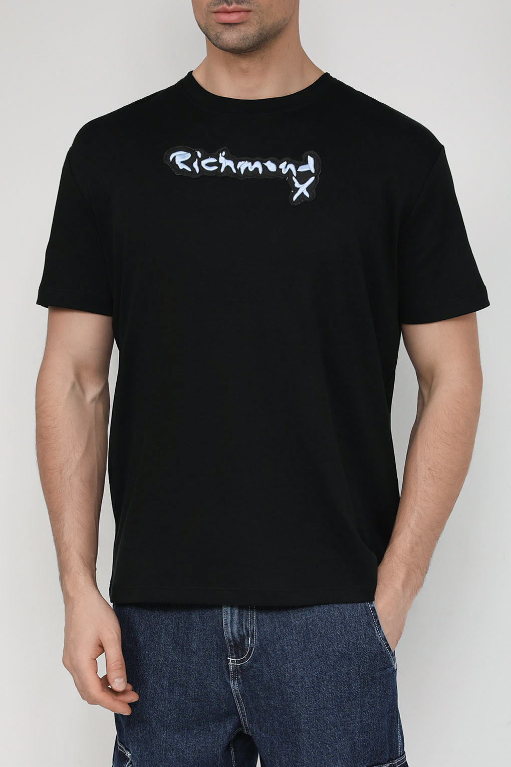

Футболка мужская John Richmond UMA23002TS черная M, Черный, UMA23002TS
