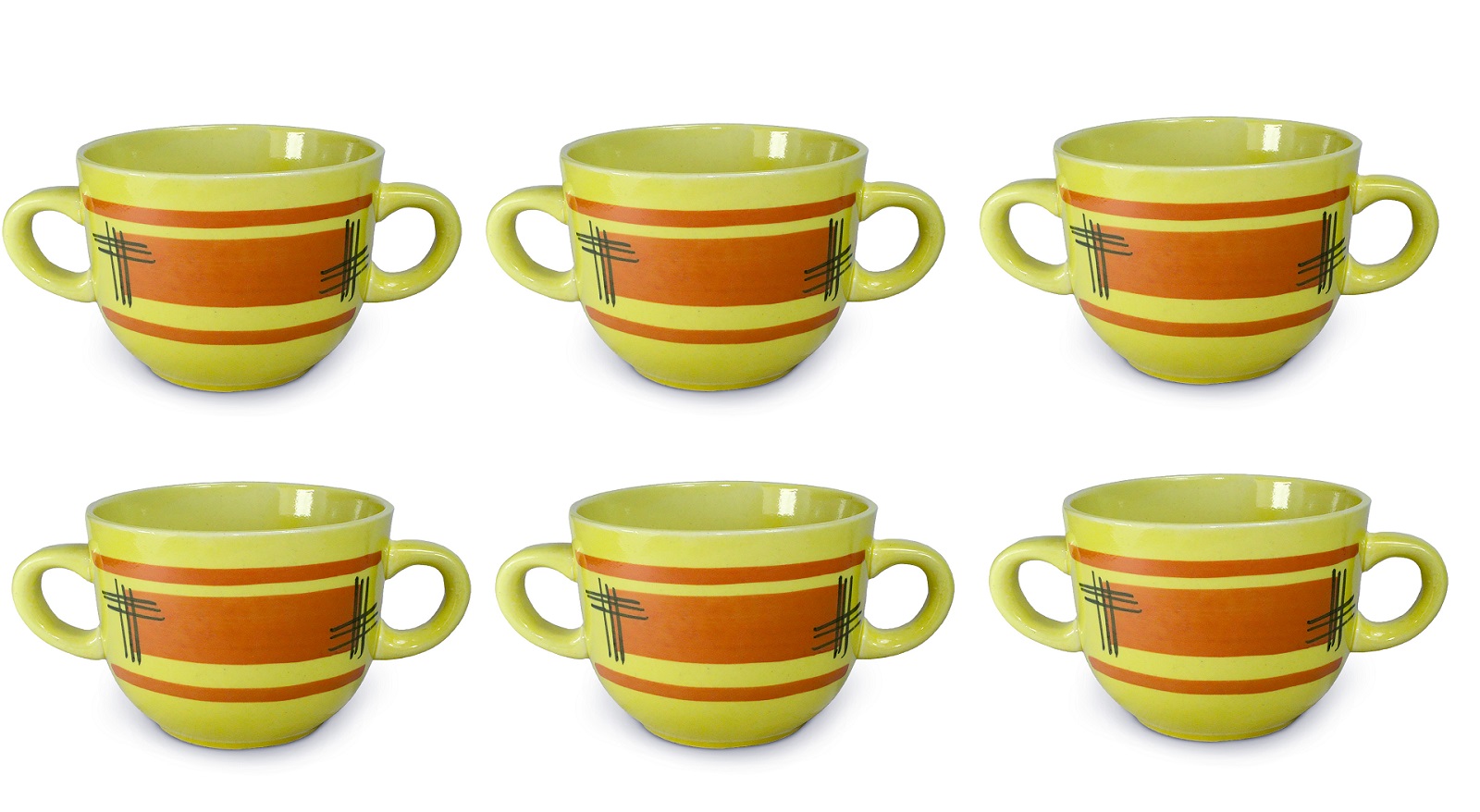 

Комплект Бульонниц "Абстракция"(2ручки) 0,8л. 6шт. Солнечногорская керамика, 7610.6 'Абстракция'(2руч.) 0,8л. 6шт.