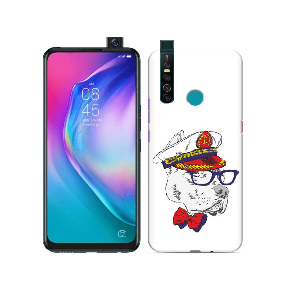 

Чехол MyPads Tocco для Tecno Camon 15 Pro бульдог, Прозрачный, Tocco