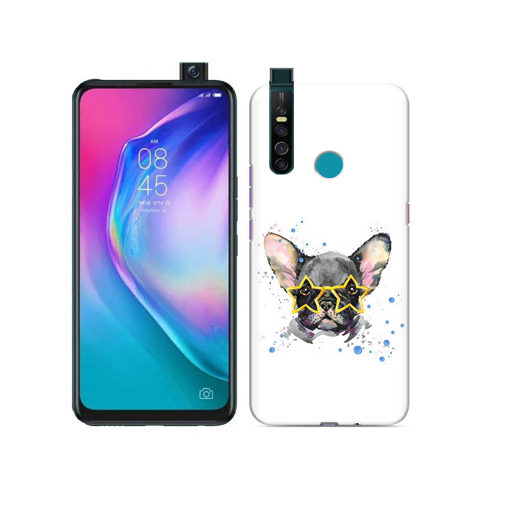 

Чехол MyPads Tocco для Tecno Camon 15 Pro буля в очках, Прозрачный, Tocco