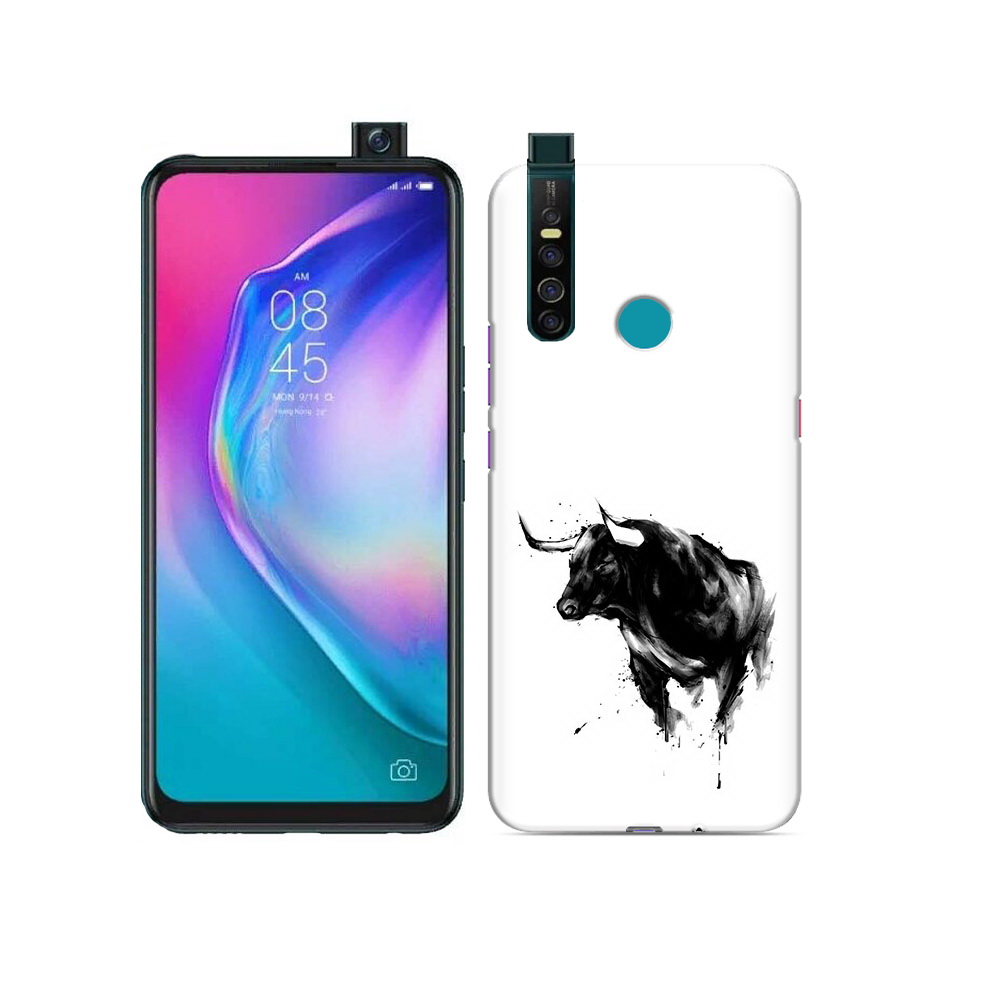 

Чехол MyPads Tocco для Tecno Camon 15 Pro бык, Прозрачный, Tocco