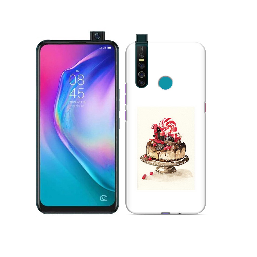 

Чехол MyPads Tocco для Tecno Camon 15 Pro вкусный торт, Прозрачный, Tocco