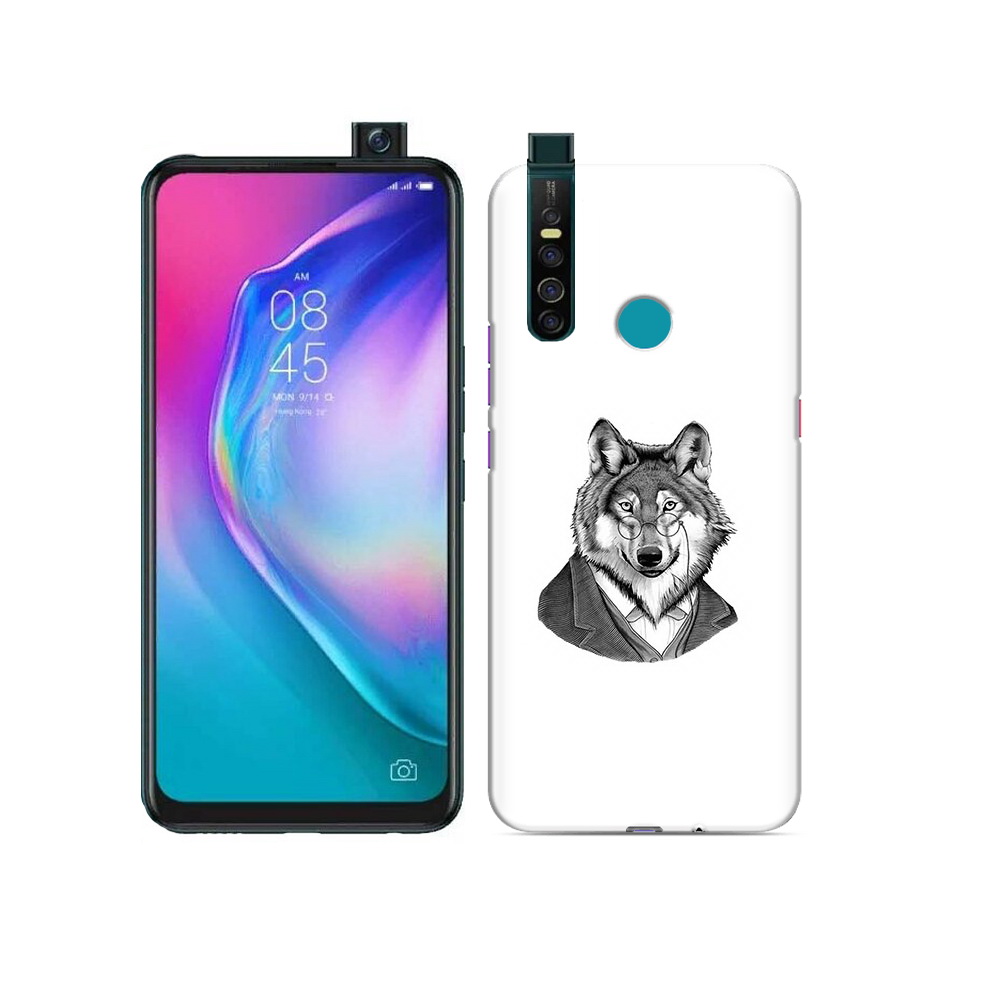 

Чехол MyPads Tocco для Tecno Camon 15 Pro волк в пиджаке, Прозрачный, Tocco