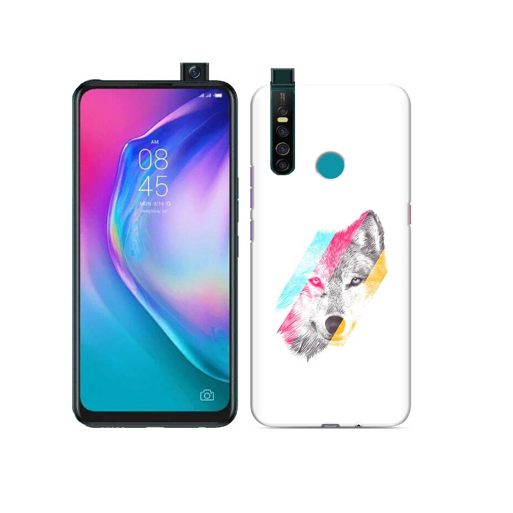 

Чехол MyPads Tocco для Tecno Camon 15 Pro волк градиент, Прозрачный, Tocco
