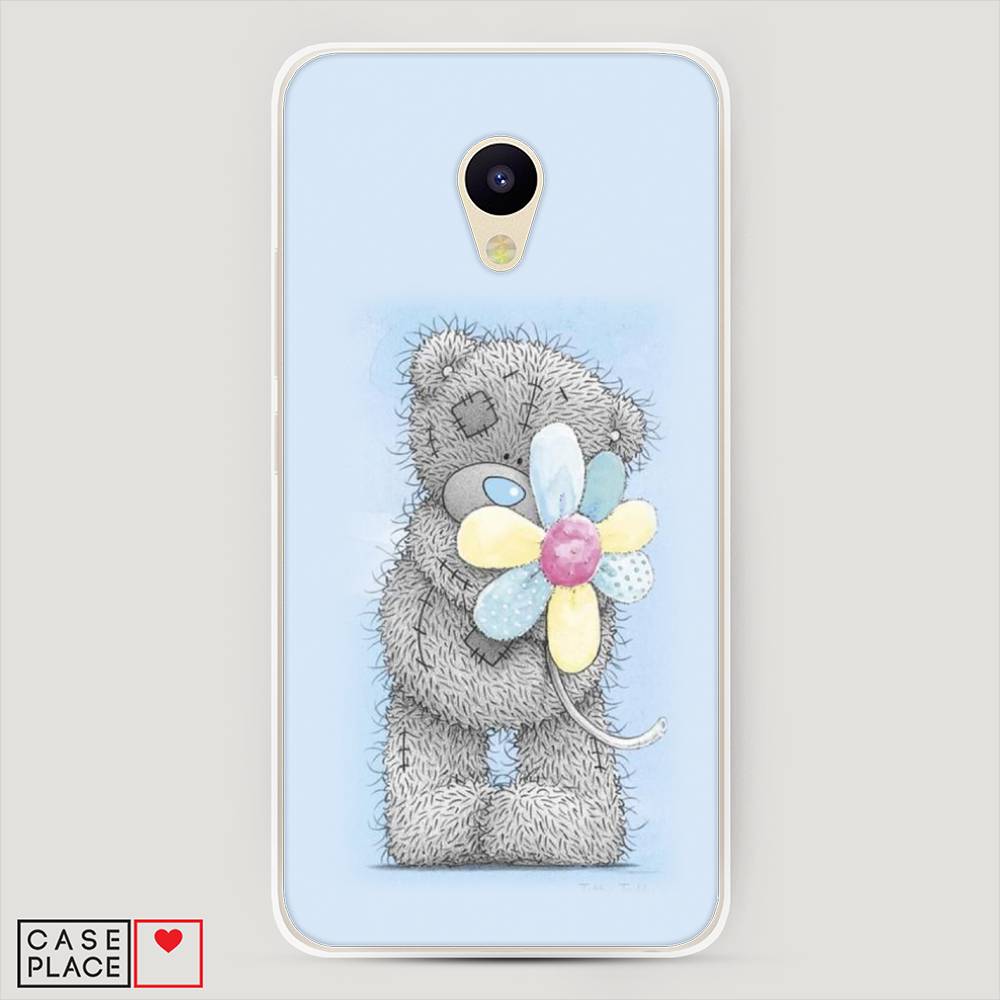 

Чехол Awog на Meizu M5c "Me to you с ромашкой", Голубой;серый;желтый, 72350-2