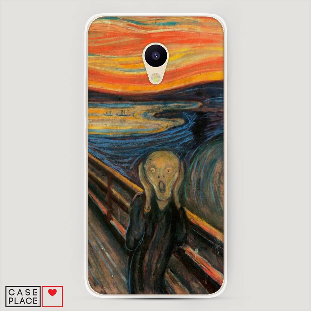 

Чехол Awog на Meizu M5c "Крик", Оранжевый;синий;серый, 72350-9