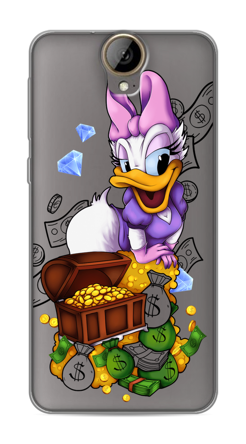 

Чехол на HTC One E9 Plus "Rich Daisy Duck", Коричневый;белый;фиолетовый, 102250-6