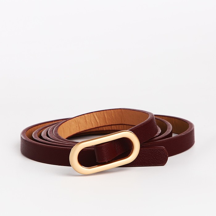 

Ремень женский NoBrand 9865597 бордовый, 105 см