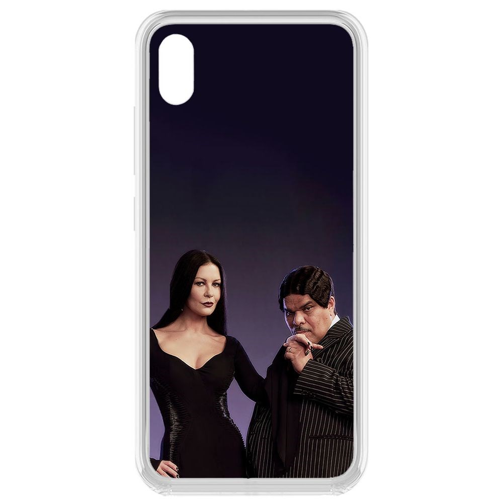 

Чехол-накладка Krutoff Clear Case Уэнсдей Аддамс - Мортиша и Гомес для Vivo Y91c