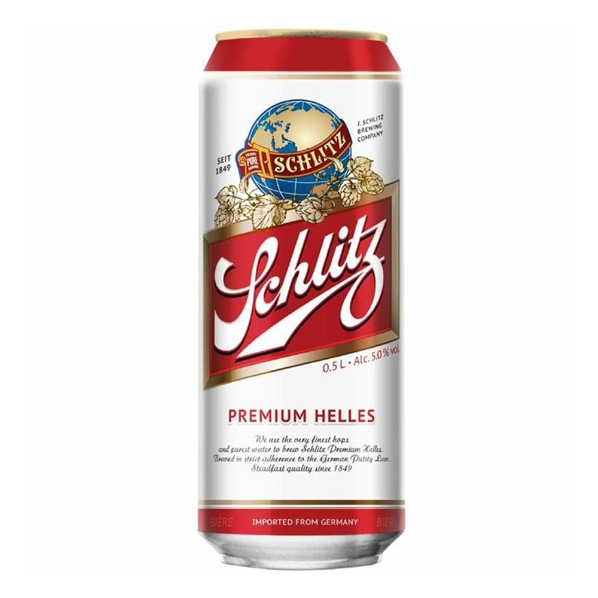 

Пиво Schlitz Premium Helles светлое фильтрованное пастеризованное 5% 0,43 л