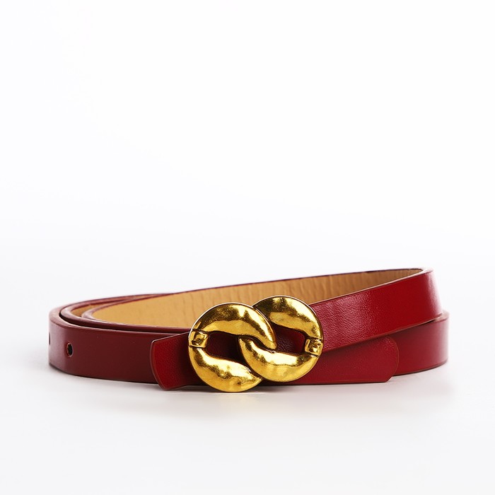 

Ремень женский NoBrand 9720565 бордовый, 110 см