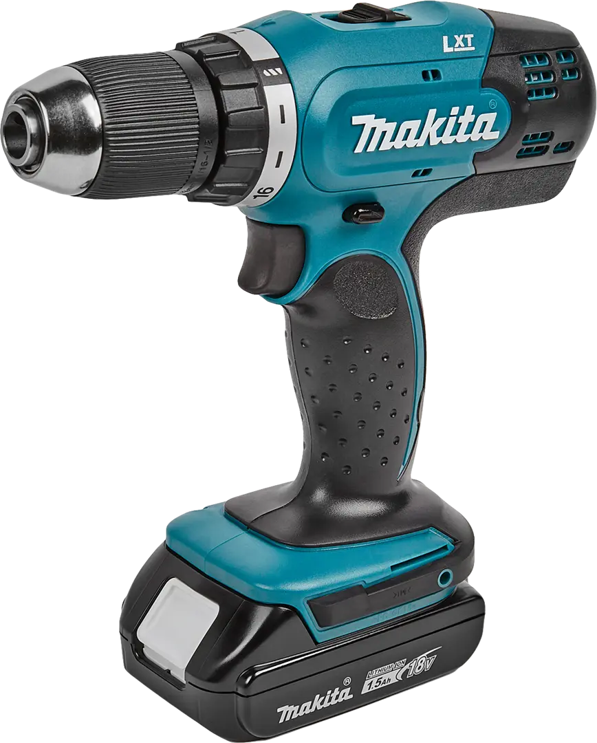 Дрель-шуруповерт Makita DDF453SYE, 18 В Li-Ion 2x1.5 Ач