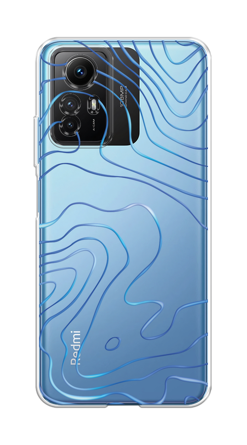 

Чехол Homey на Xiaomi Redmi Note 12S "Blue lines", Прозрачный;синий, 318950-1