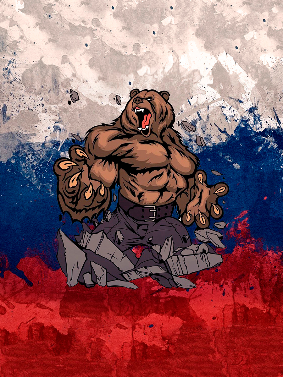 

Постер DRABS А3 Медведь и триколор